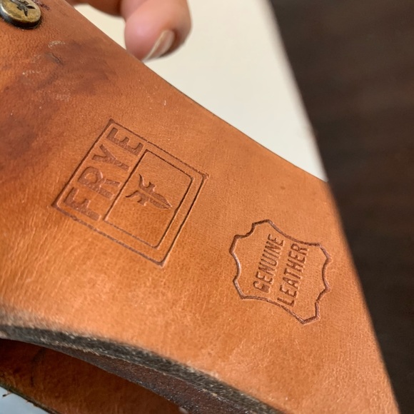 $75🔥 Brown platform Frye sandals size 8.5US - Picture 8 of 9